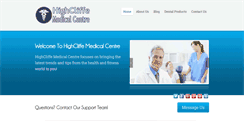 Desktop Screenshot of highcliffemedicalcentre.com