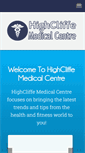 Mobile Screenshot of highcliffemedicalcentre.com